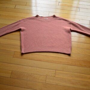 Toad & Co Cotton Blend Oversized Sweater Coral Size M